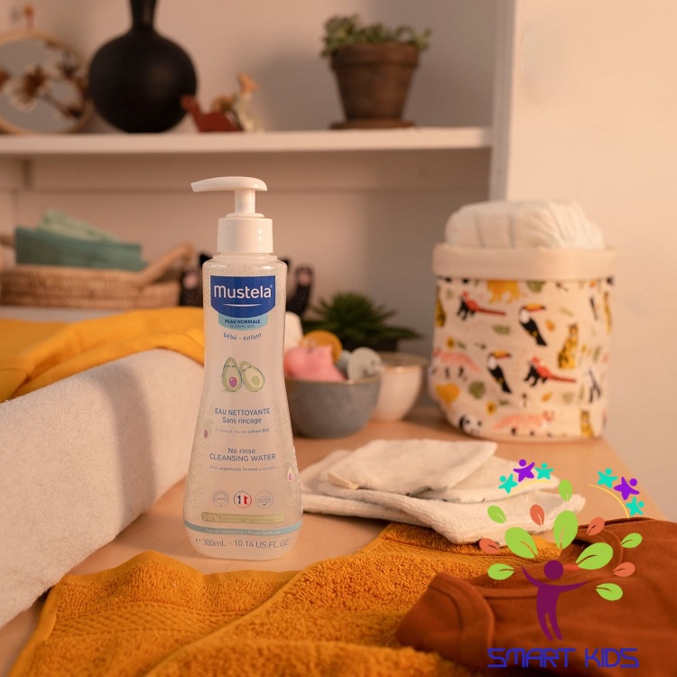 Gel tắm khô MUSTELA Nước Làm Sạch Không Cần Rửa Lại MUSTELA No Rinse Cleansing Water 300ml
