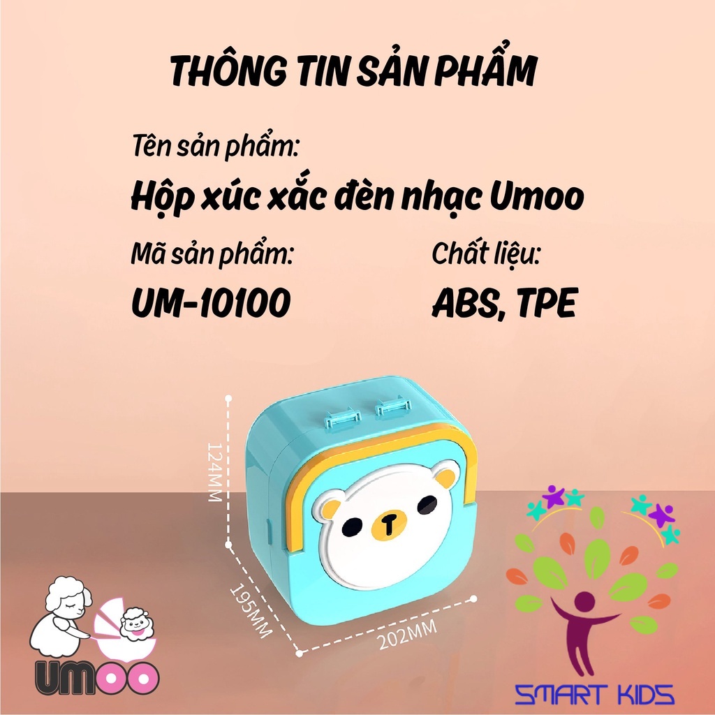 XÚC XẮC ĐÈN NHẠC 10 MÓN UMOO UM-10100