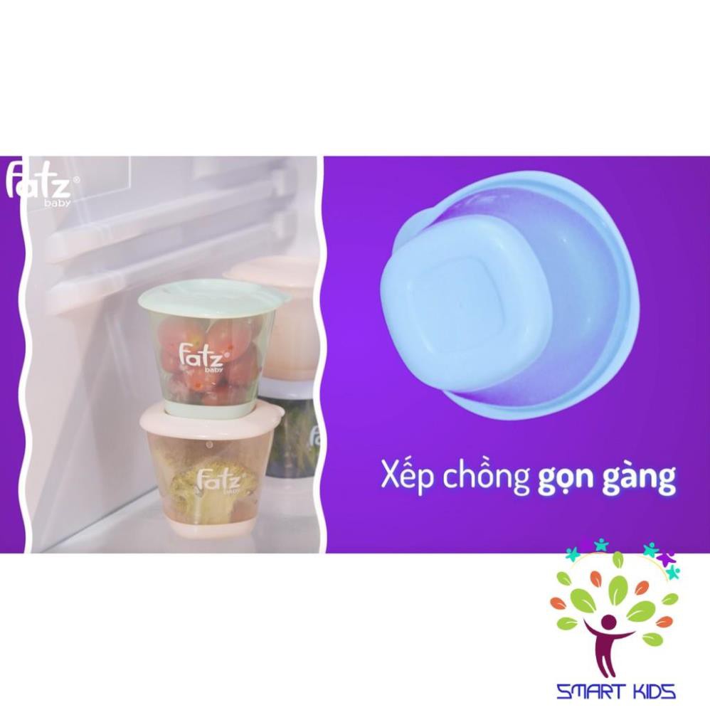 Bộ 3 cốc trữ thức ăn dặm xếp chồng 150ml Fatz Baby FB0060N