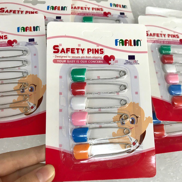 Kim băng an toàn (gài yếm,tã...) Farlin