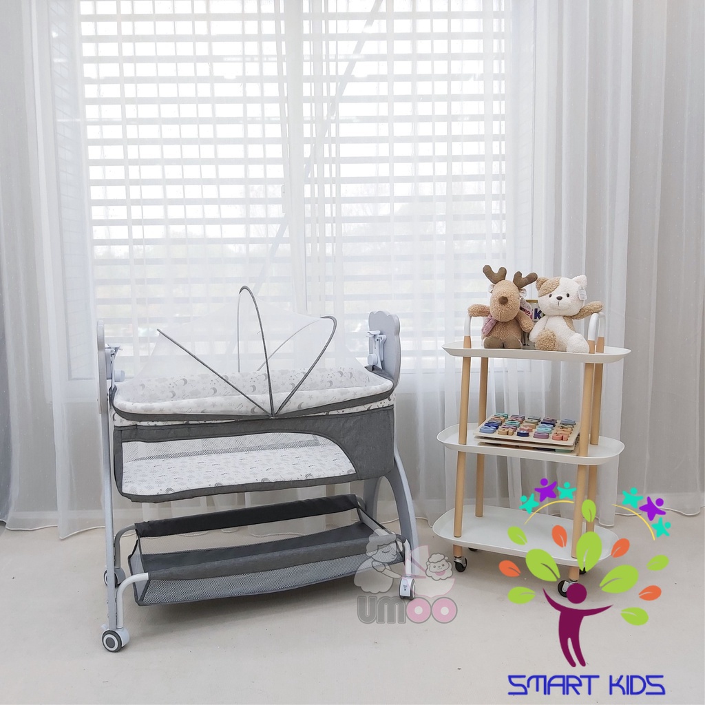 Nôi cũi vải Umoo Gấu UM-08111