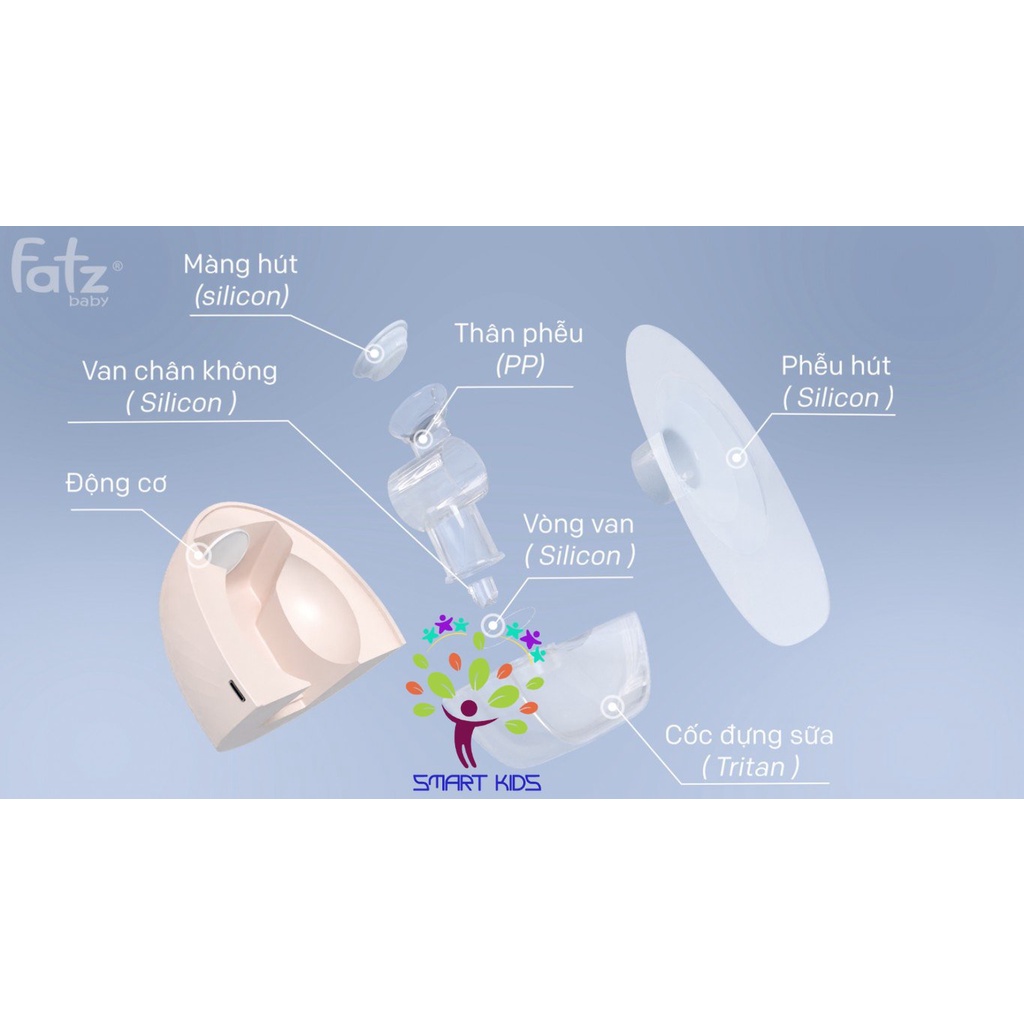 Máy Hút Sữa Điện Rảnh Tay Và Không Dây Freemax 4 Fatz Baby FB1276RH (1 Chiếc)