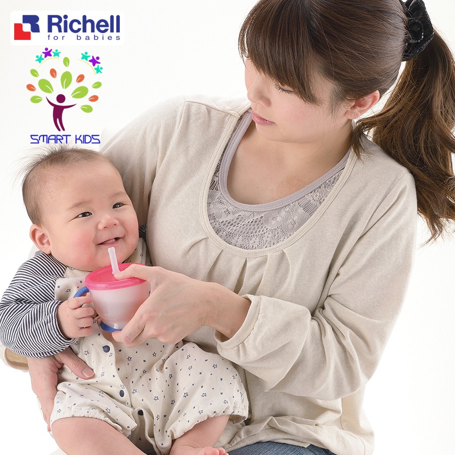 Cốc tập uống 3 giai đoạn Richell Nhật Bản chính hãng
