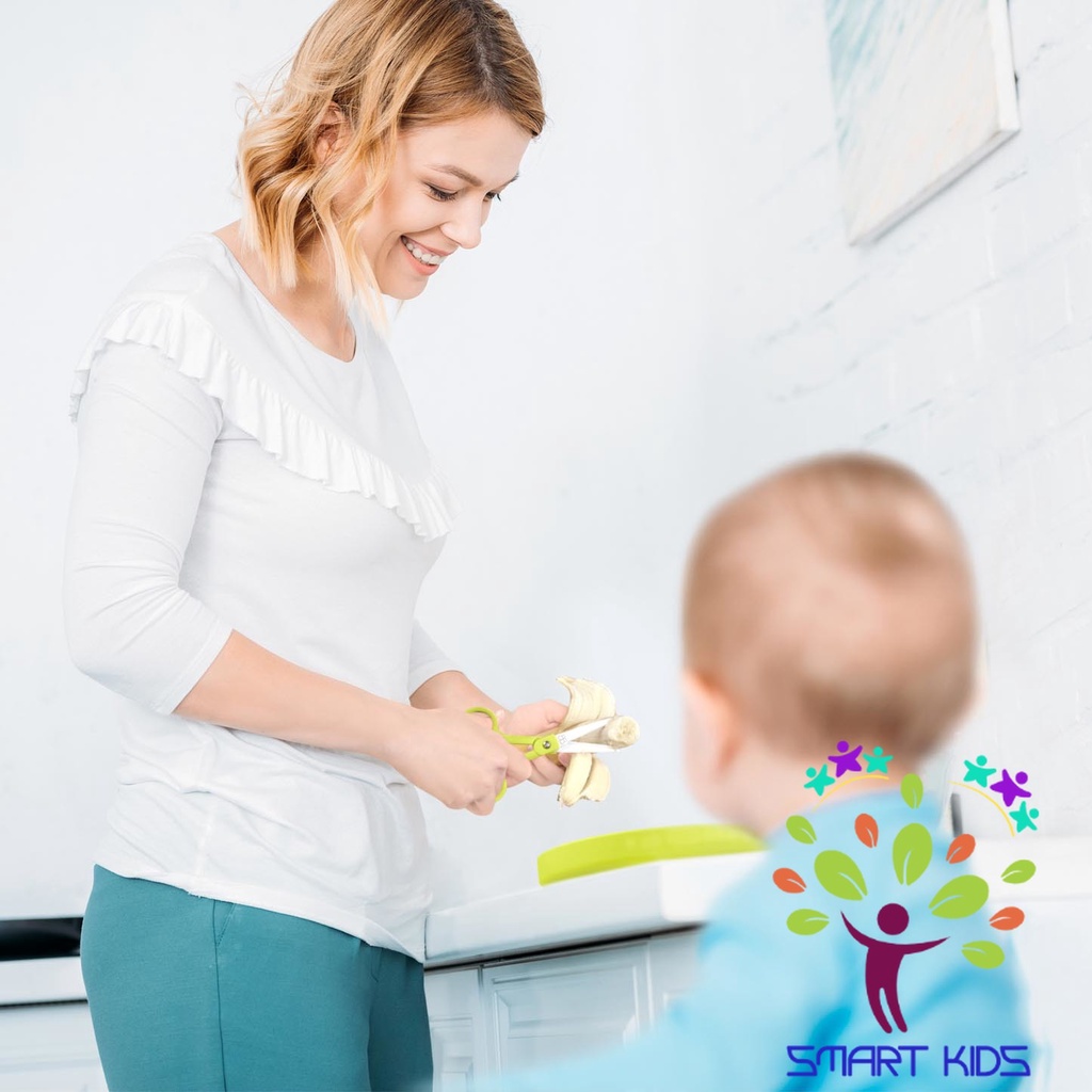 Kéo cắt thức ăn cho bé bbluv Kut (Lime)