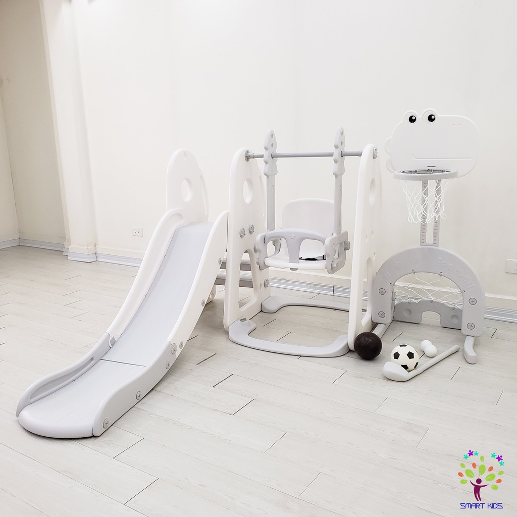 Cầu trượt xích đu bóng rổ bóng đá golf liên hoàn  Holla 5in1