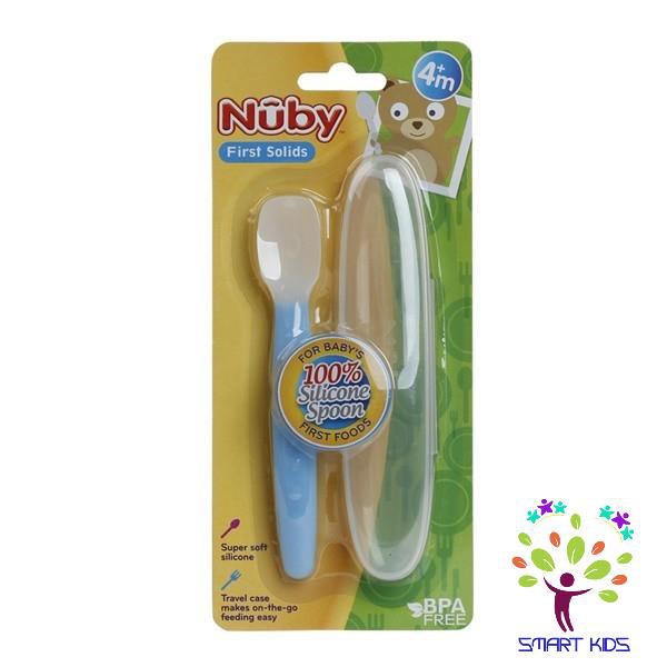 Thìa Nuby ăn dặm silicon cao cấp