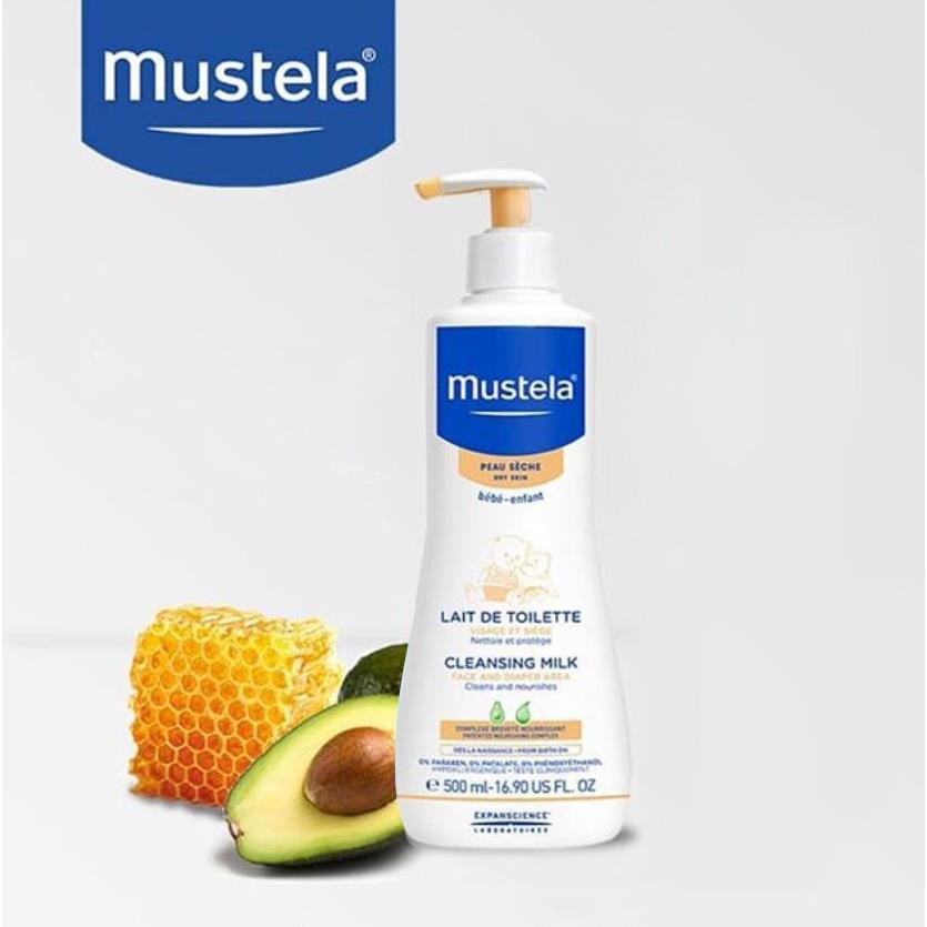 Sản Phẩm Làm Sạch Cho Trẻ Sơ Sinh & Em Bé Da Khô Mustela 500ml