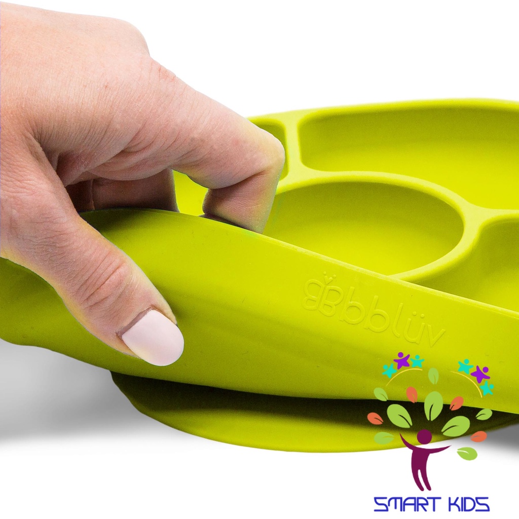 Bộ khay ăn kèm thìa silicone bbluv Yumi (FDA)