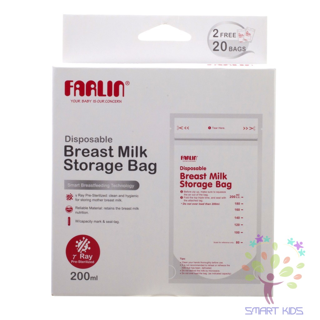 Túi trữ sữa không có BPA Farlin