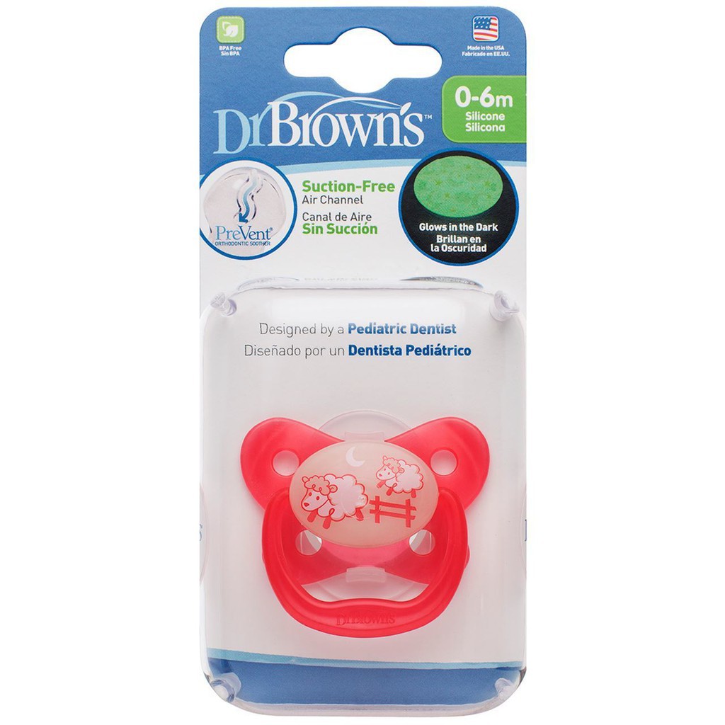 Ti giả Prevent silicone chỉnh nha cao cấp Dr Brown's