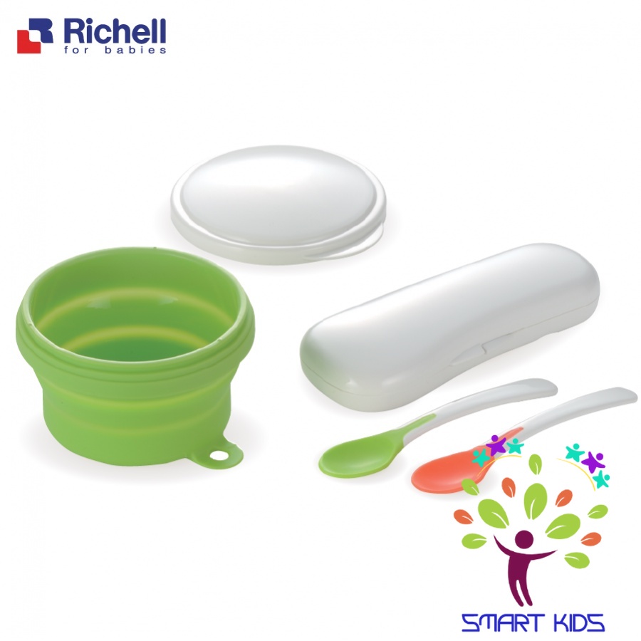 CHÉN ĂN DẶM GẤP GỌN KÈM MUỖNG RICHELL