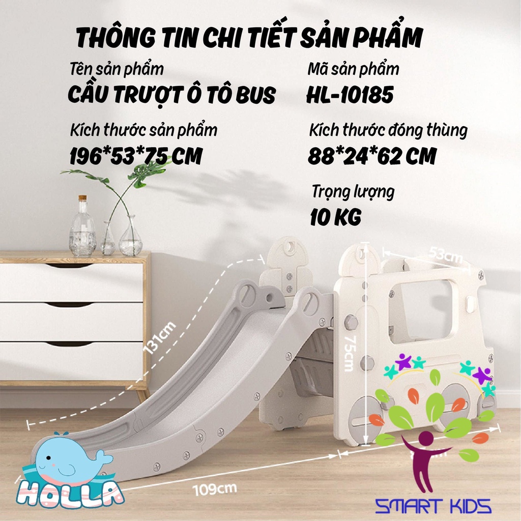 Cầu Trượt Ô Tô Bus Holla Hl-10185