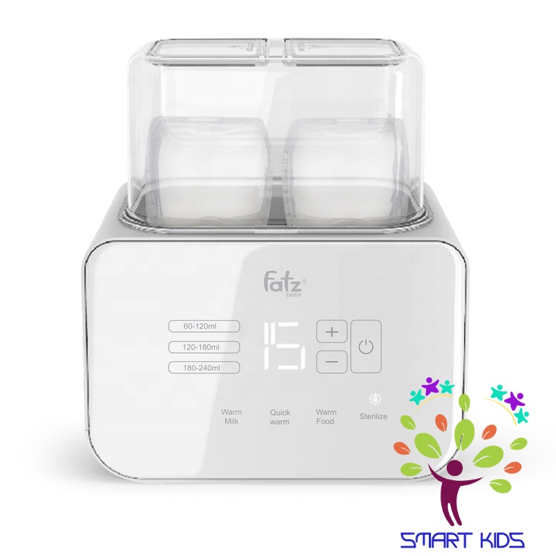 MÁY HÂM SỮA TIỆT TRÙNG ĐIỆN TỬ 2 BÌNH DUO 5 FATZ BABY FB3203TN