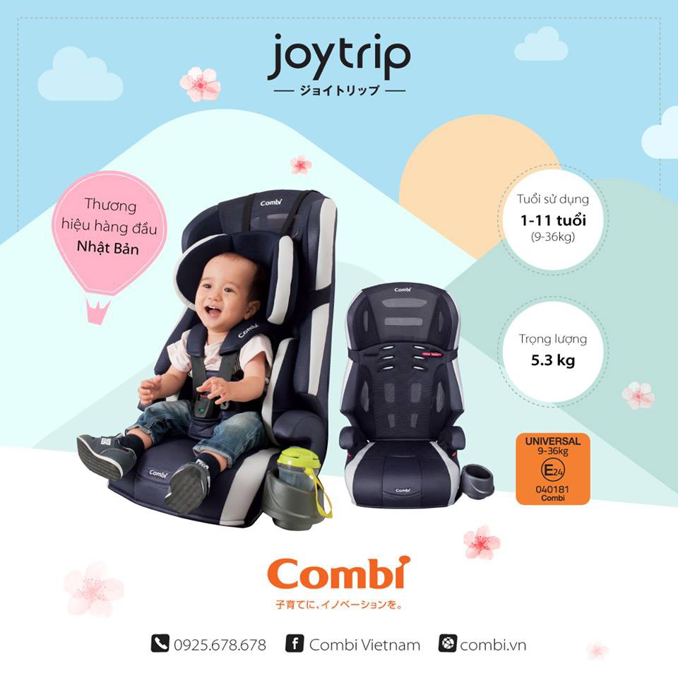 Ghế ngồi ô tô Combi Joytrip Plus Combi Nhật Bản