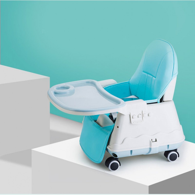 Ghế ăn dặm Umoo 3 chức năng - có đệm + bánh xe UM-05146