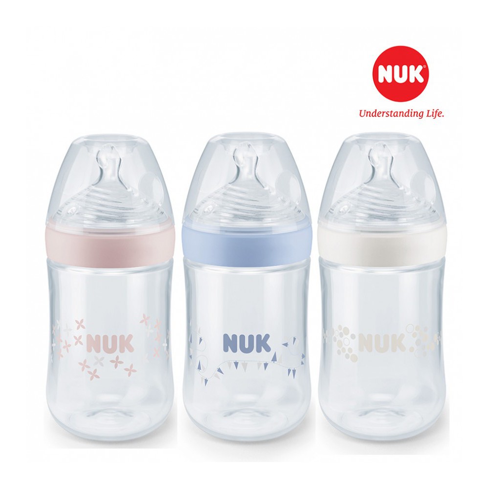BÌNH SỮA NUK NATURE SENSE NHỰA PP 150ml/260ml núm ti S1-M/S2-M