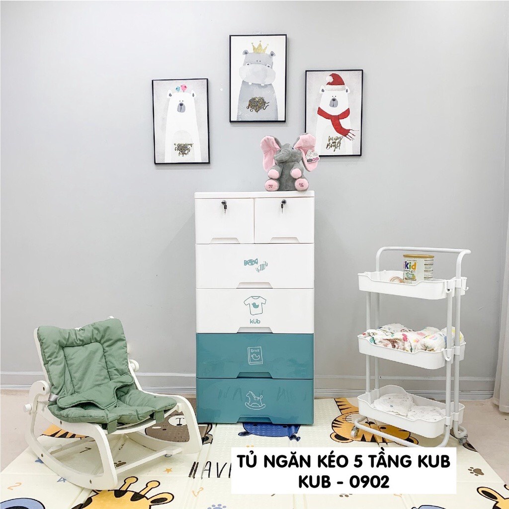 Tủ Nhựa Ngăn Kéo 5 Tầng Kub Mẫu Mới KB-0902