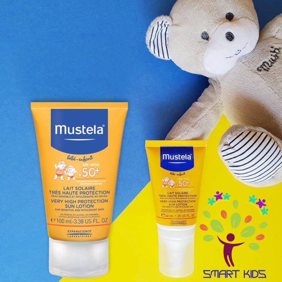 Kem Chống Nắng Cho Trẻ Sơ Sinh & Em Bé Very High Protection Sun Lotion MUSTELA 40ml