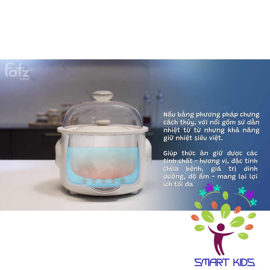 NỒI HẦM CÁCH THUỶ 2 TẦNG FATZ BABY 1.0L - STEW 2 - FB9110ZT
