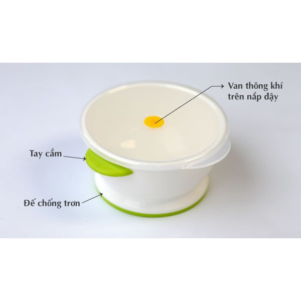 Bát Có Nắp Richell Nhật Bản Chính Hãng