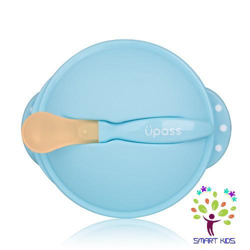 Bát Ăn Dặm Chống Đổ Kèm Nắp & Thìa Cảm Ứng Nhiệt Upass UP5026Y