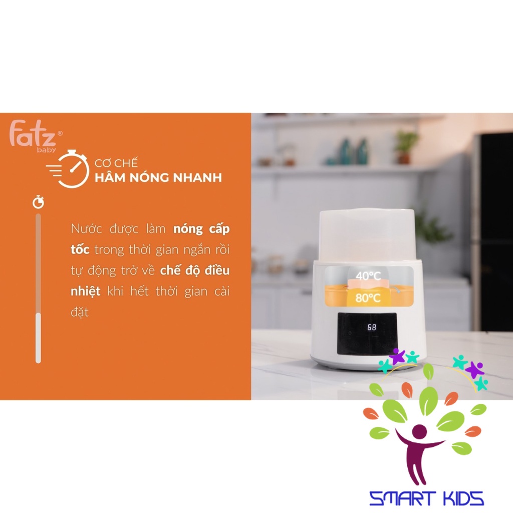 MÁY HÂM SỮA TIỆT TRÙNG ĐIỆN TỬ 4 BÌNH - QUATRO 1 - FATZ BABY FB3015CY