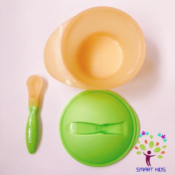 Bát & Thìa cảm ứng nhiệt kèm nắp Upass / UP5027Y