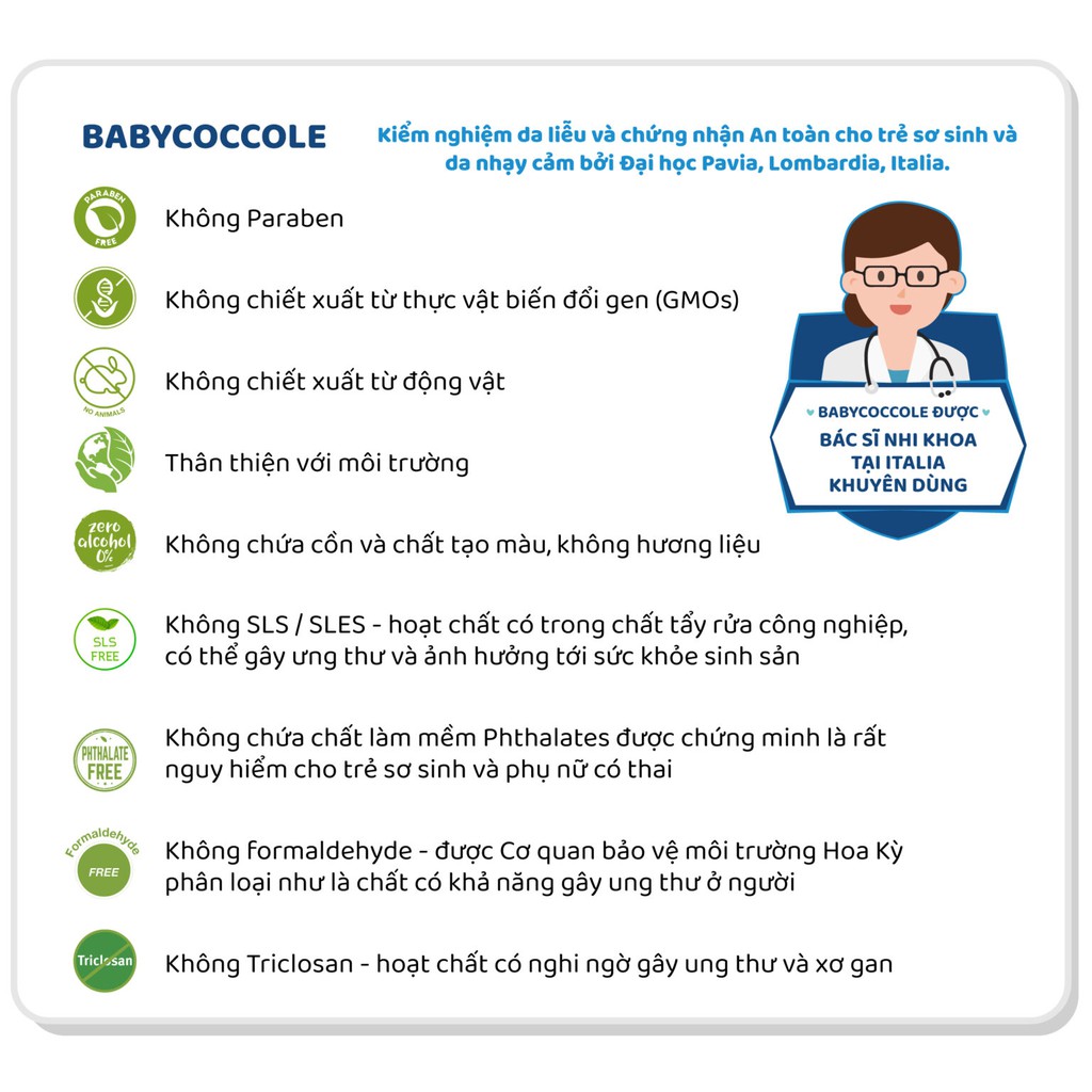 Sữa tắm gội cho bé - Babycoccole 30ml