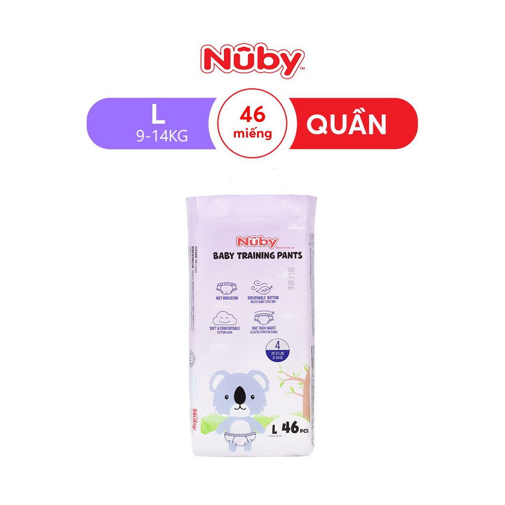 Bỉm Nuby USA S40/M36/L34 M48/L46/XL44
