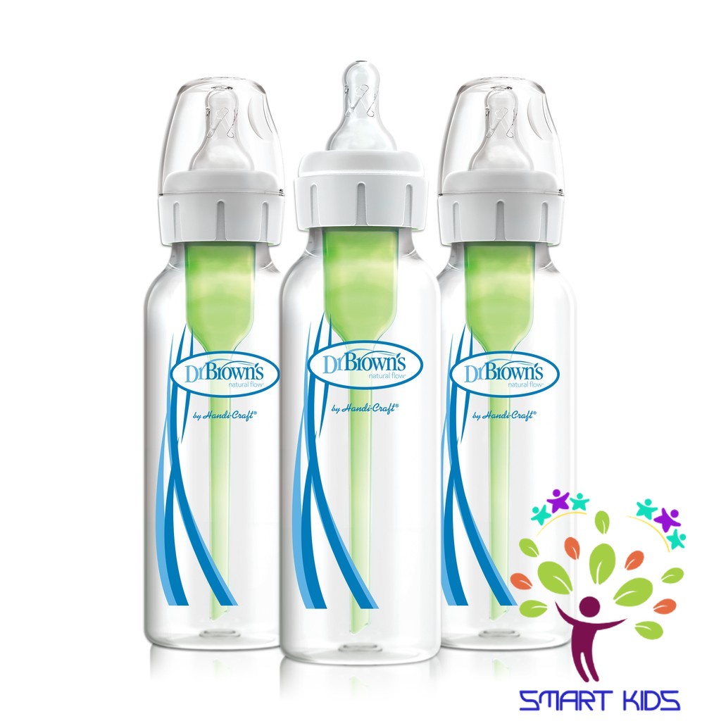 Bộ 3 bình sữa Dr Brown's cổ thường dòng Option + 250ml
