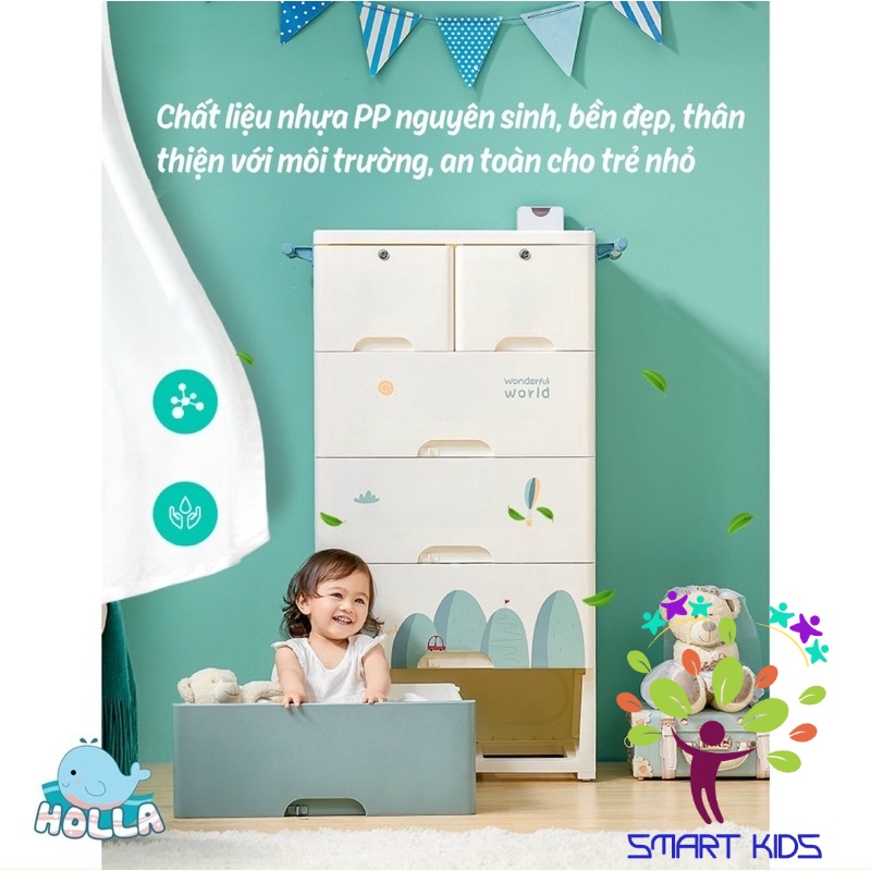 Tủ ngăn kéo 5 tầng Holla HL-09135