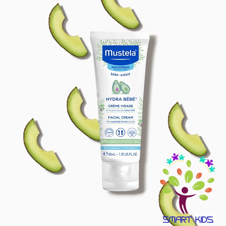 Kem Dưỡng Mặt Da Thường MUSTELA Hydra Bebe Facial Cream 40ml