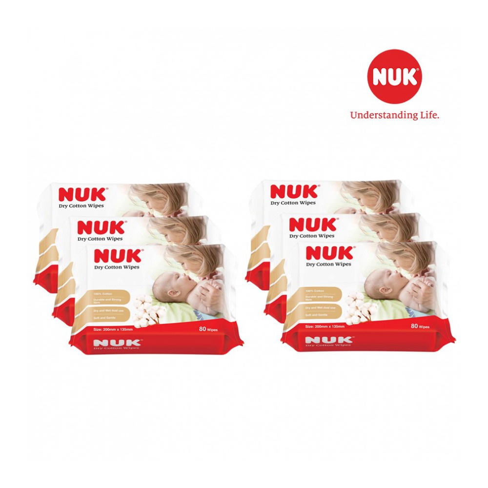 COMBO KHĂN VẢI KHÔ ĐA NĂNG NUK (80C) Chính hãng