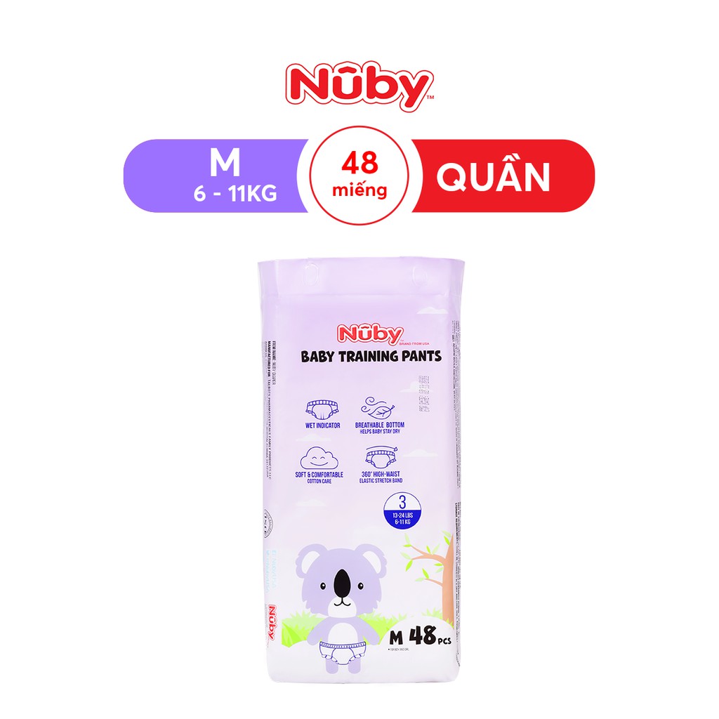 Bỉm Nuby USA S40/M36/L34 M48/L46/XL44