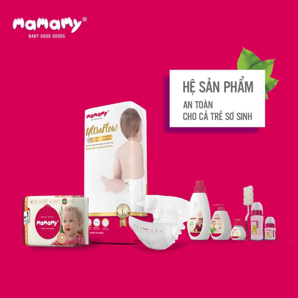 Nước Giặt Xả Thiên Nhiên 2 trong 1 Mamamy 800ml, an toàn cho trẻ sơ sinh