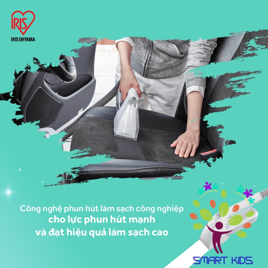Máy phun hút giặt chăn đệm thảm sofa ghế ngồi ô tô Iris Ohyama RNS-300