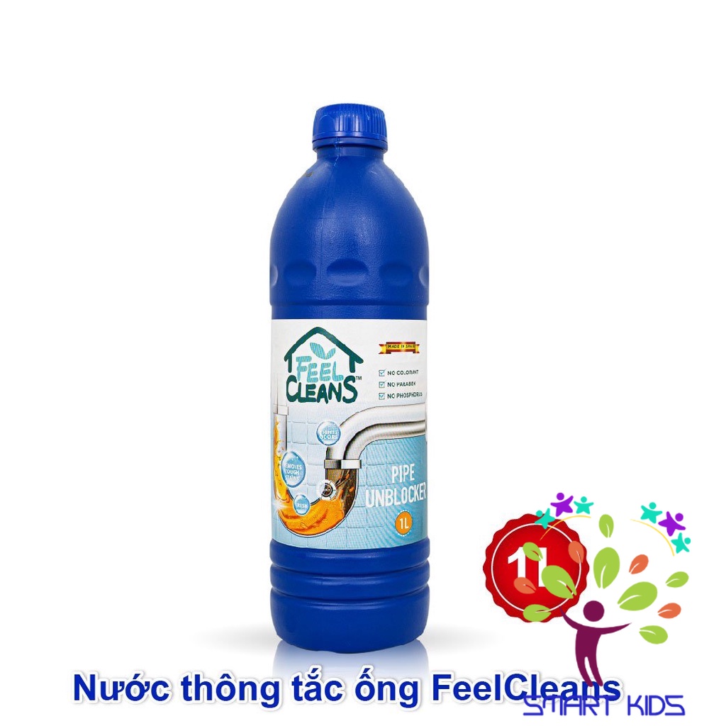 Nước thông tắc đường ống FeelCleans 1 Lít Made In Spain