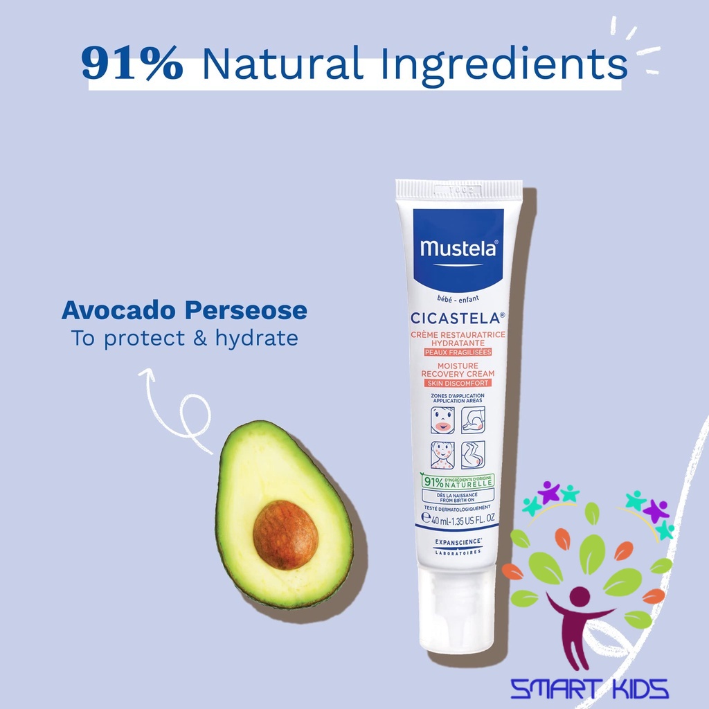 Kem Phục Hồi Độ Ẩm Đa Năng MUSTELA Cicastela Moisture Recovery Cream 40ml