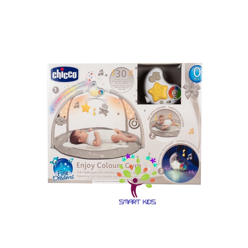 Thảm nằm kèm đồ chơi phát nhạc Chicco