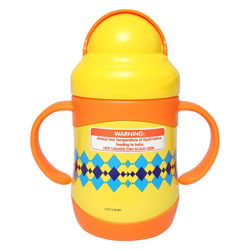 Bình uống nước Nuby giữ nhiệt bằng Inox 360 độ 2 chiều nóng lạnh dung tích 220ml