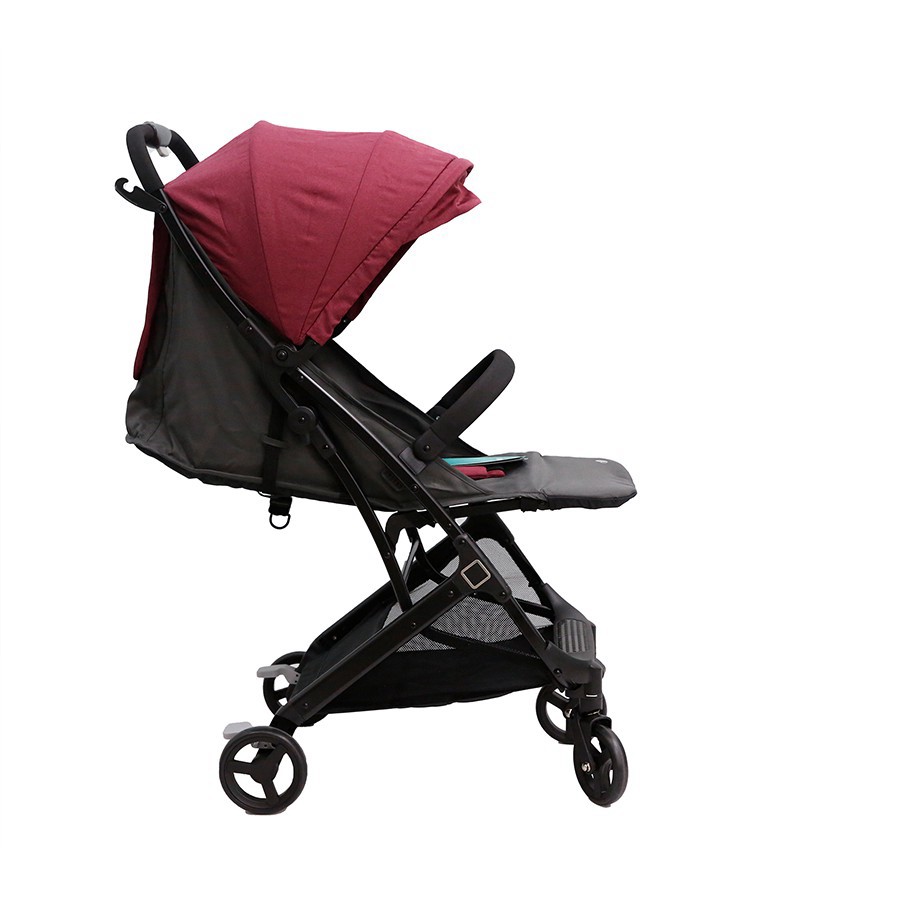 Xe Đẩy Evenflo Waav Compact Maroon siêu nhẹ dành cho bé sơ sinh đến 15kg
