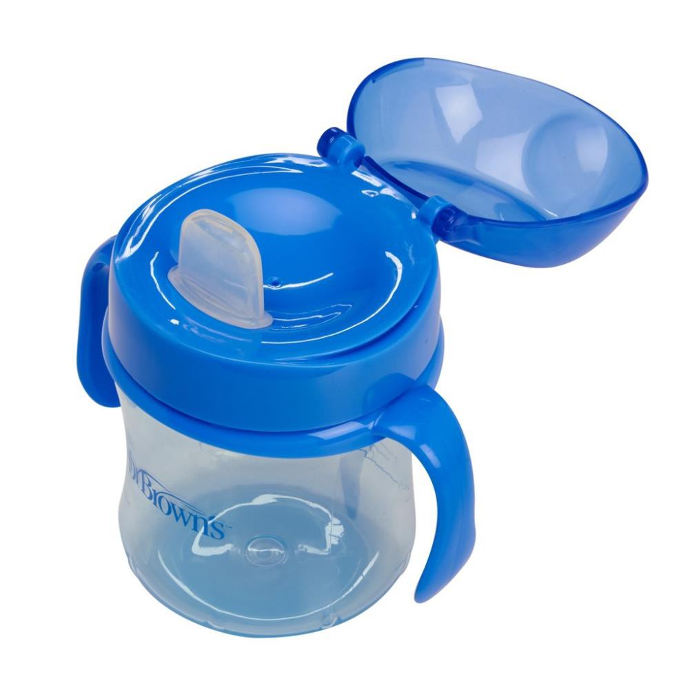Ca tập uống Dr Brown's đầu mềm 180ml nhiều màu