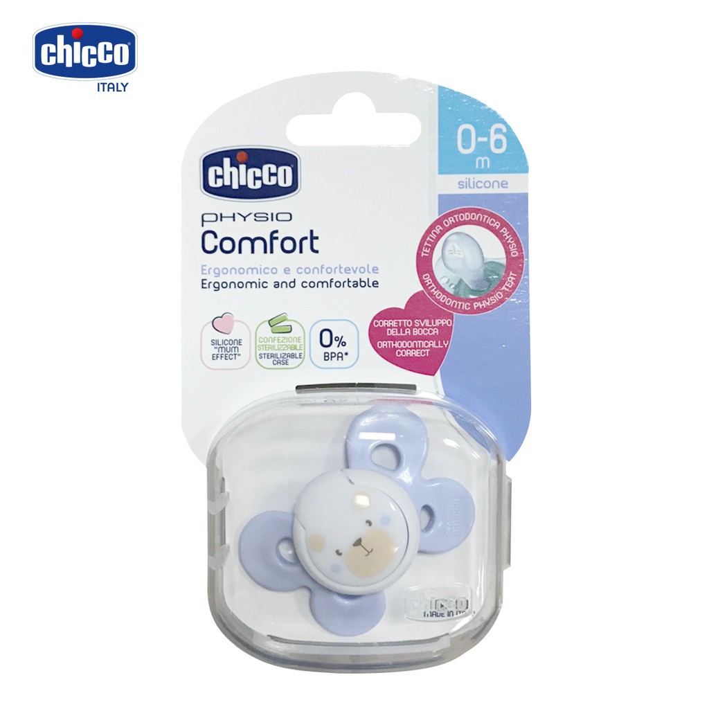 TI GIẢ SILICON CHICCO PHYSIO COMFORT 0-6M