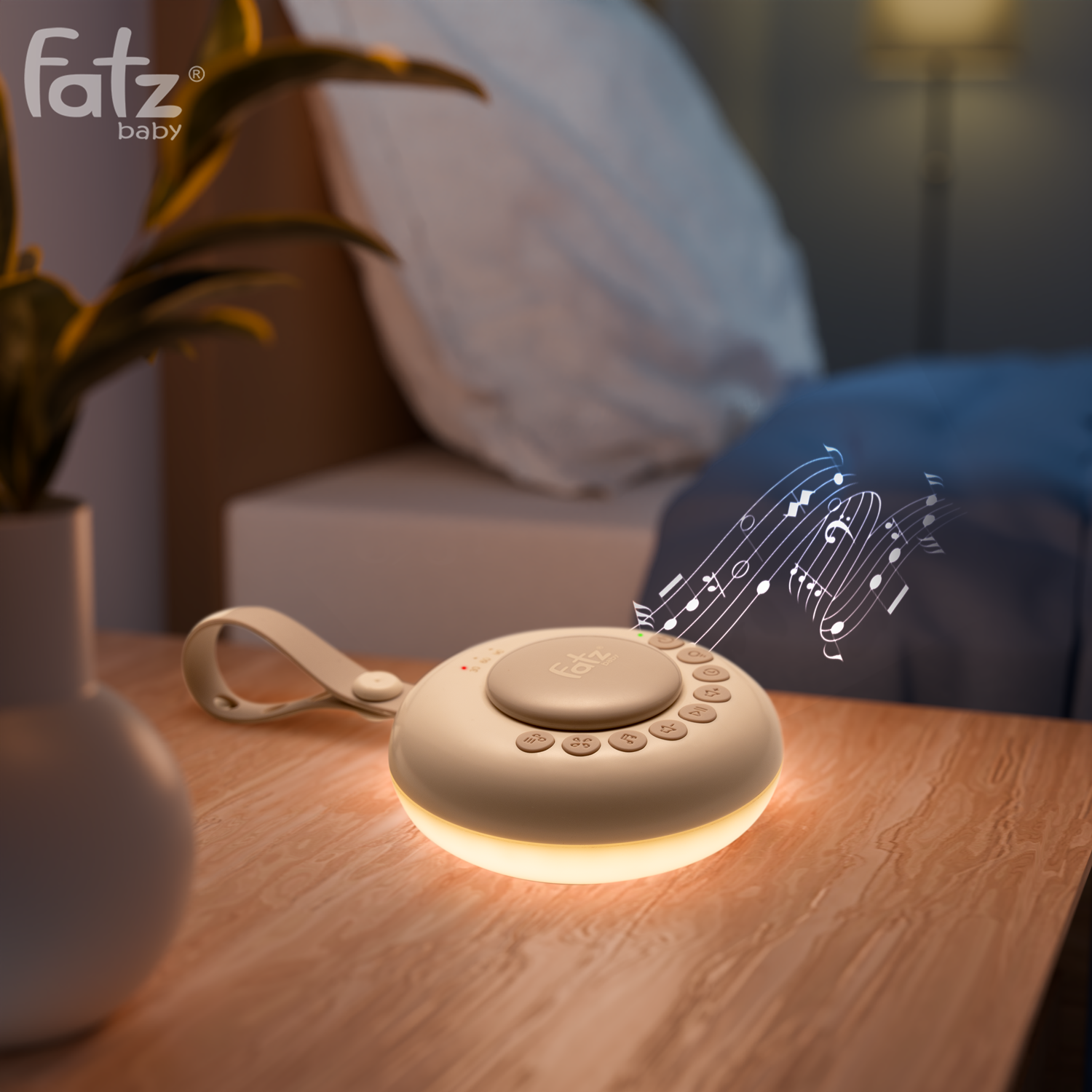 Máy phát tiếng ồn trắng có đèn ngủ cho bé fatz baby Calm 1 FB8810SJ