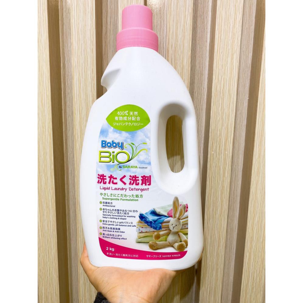 Nước giặt xả 2in1 Baby Bio 2KG