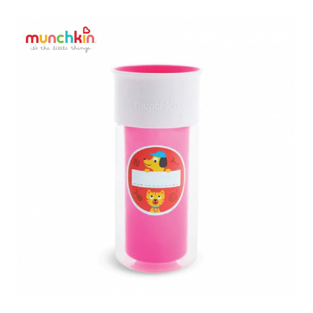 CỐC 360 ĐỘ CHỐNG ĐỔ GIỮ NHIỆT KÈM STICKER MUNCHKIN (266ML)