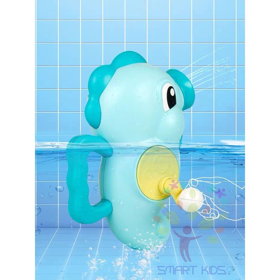 Đồ chơi nhà tắm cá ngựa xoay phun nước Umoo