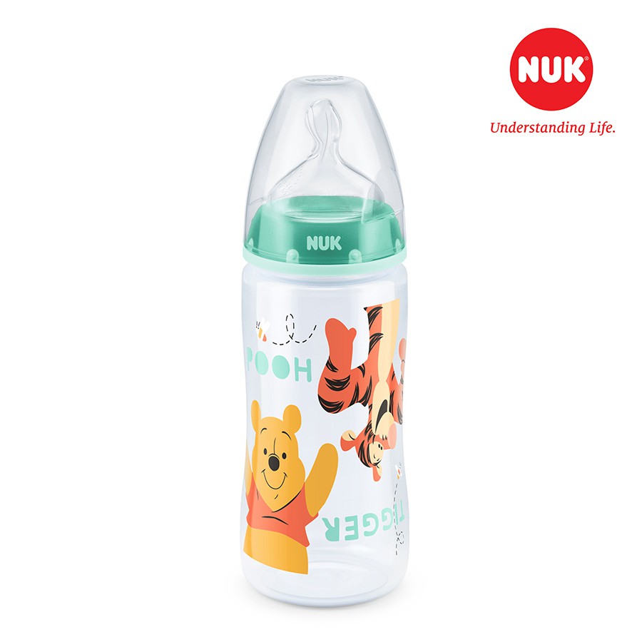 Bình sữa NUK Premium Choice nhựa PP núm ti Silicone S1 - M(Disney)