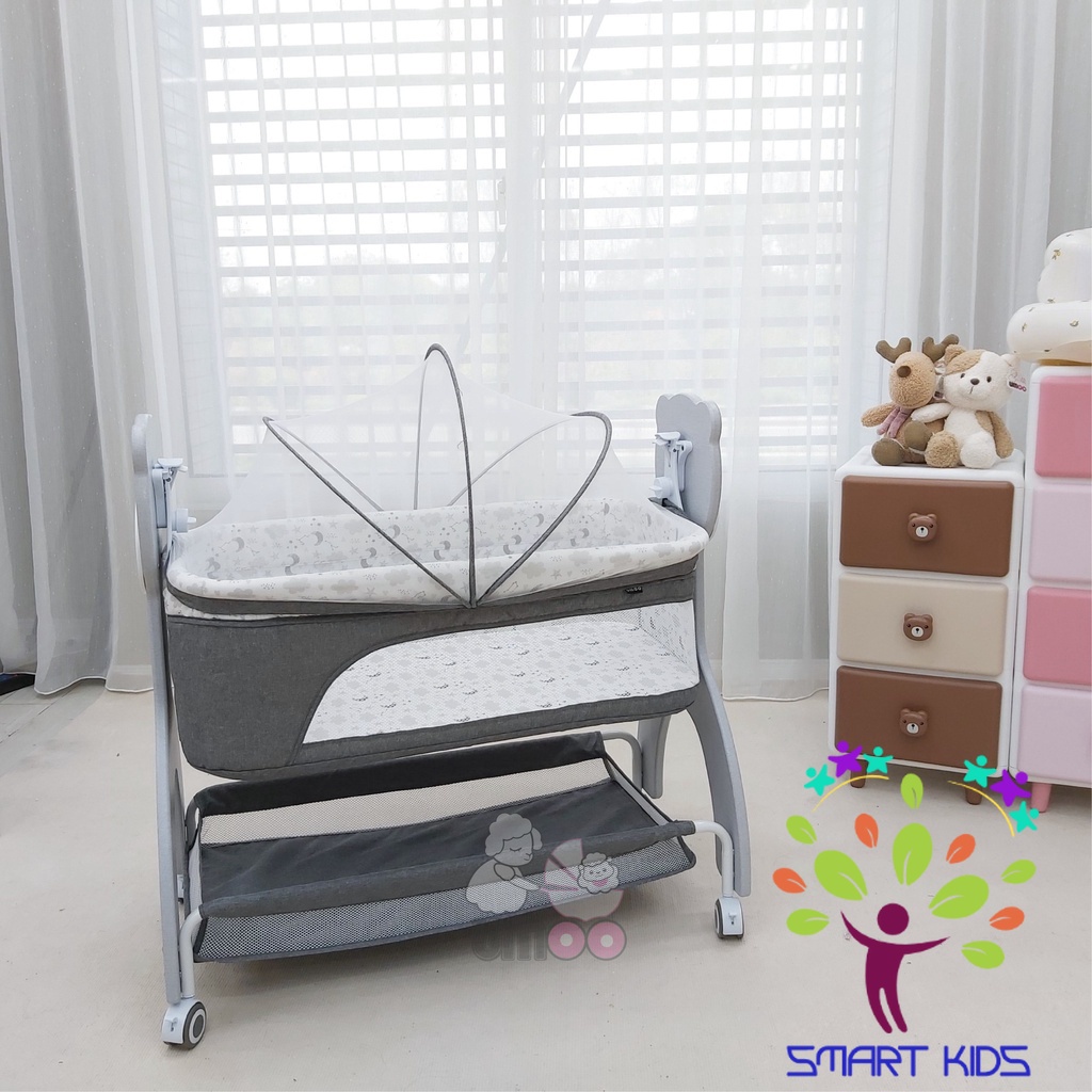 Nôi cũi vải Umoo Gấu UM-08111