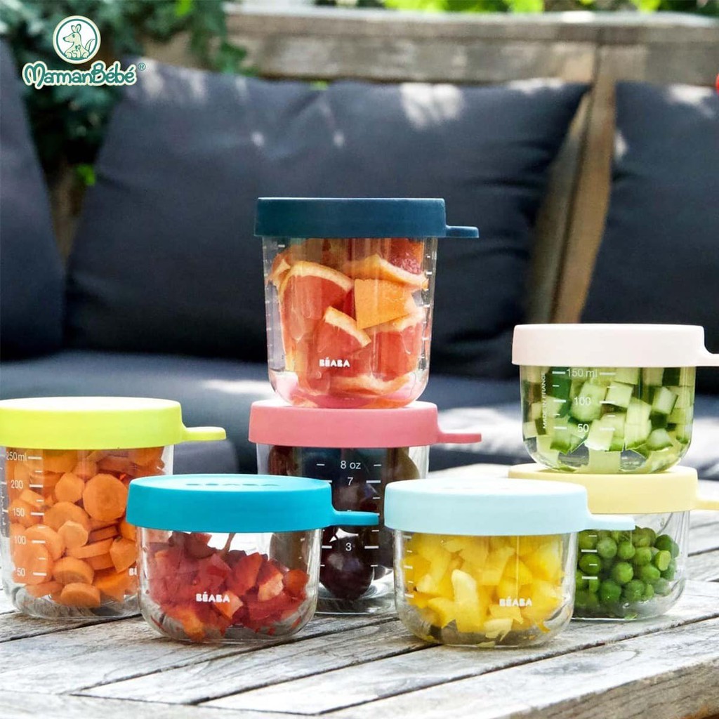Hũ thủy tinh Pháp chịu nhiệt Beaba 250ml